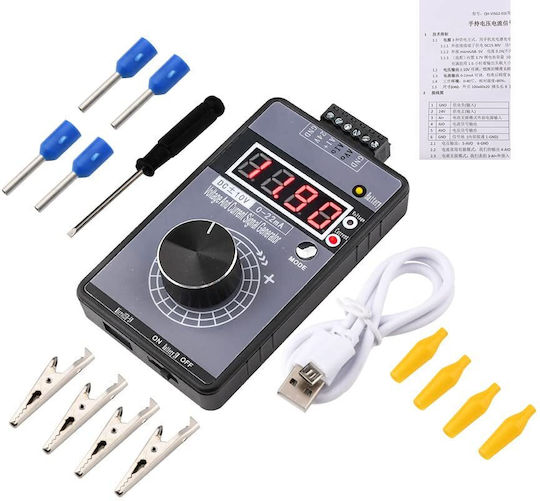 Fasizi Hochpräziser Handheld Positive Negative Spannung 0-10V 5V+ Strom 0-4-20mA Signalgenerator Analogquelle Kalibrator