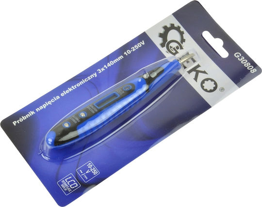 Geko Ανιχνευτής Τάσης G30808 με Εύρος Μέτρησης 10 - 250V