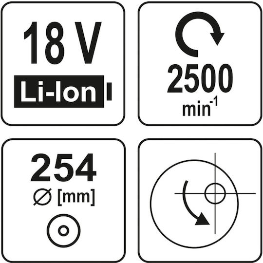 Yato Dual Action Αλοιφαδόρος 18V Solo με Ταχύτητα 2500rpm