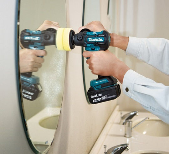 Makita Περιστροφικός Αλοιφαδόρος Brushless 18V 2x5Ah με Ταχύτητα 2800-9500rpm & Ρύθμιση Στροφών