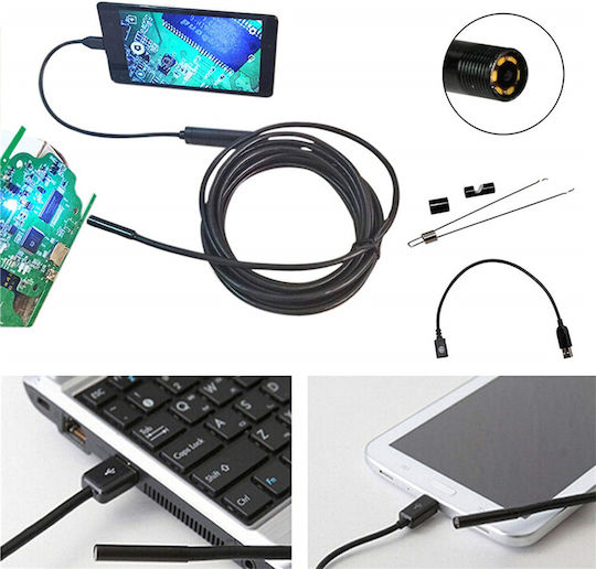 Endoscope Camera 640x480 pixels for Mobile with 5m Cable