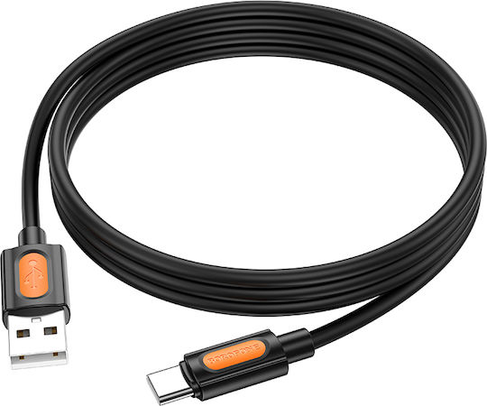 Borofone USB 2.0 Cable USB-C male - USB-A PD Μαύρο 1m 2363