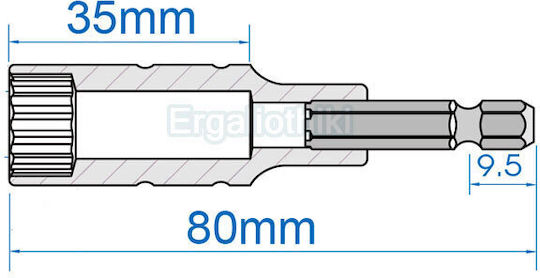 King Tony Nut 8x80mm Polygon