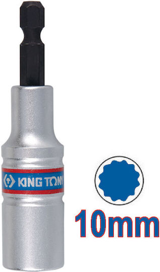King Tony Căpăcel Multident cu Patrat de Prindere HEX Diametru 80mm 1buc Cheie tubulară 10-80mm poligon