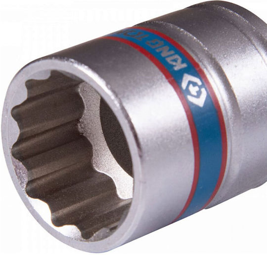 King Tony Căpăcel Multident cu Patrat de Prindere HEX Diametru 80mm 1buc Cheie tubulară 10-80mm poligon