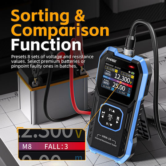 Fnirsi FNR-HRM-10 Αναλογικό Battery Tester