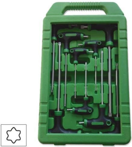 JBM Set mit 9 Torx-Schlüsseln