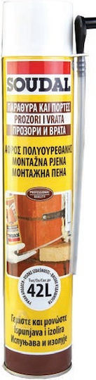 Soudal ​Παράθυρα & Πόρτες Αφρός Πολυουρεθάνης Πιστολιού 750ml