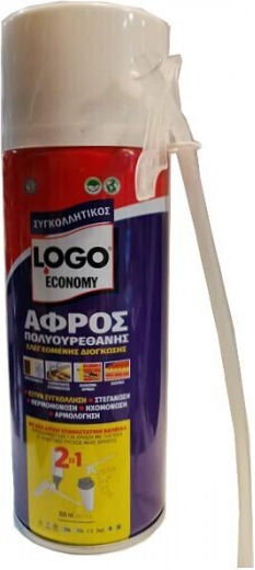 Logo Economy 2σε1 Polyurethanschaum Handwerkzeug Kontrolliert 300ml 1Stück