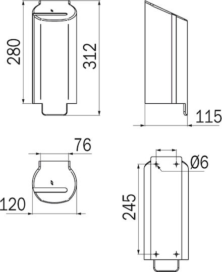 Inda Gewerblicher Seifenspender Creme Seife AV4670 1000ml Silber