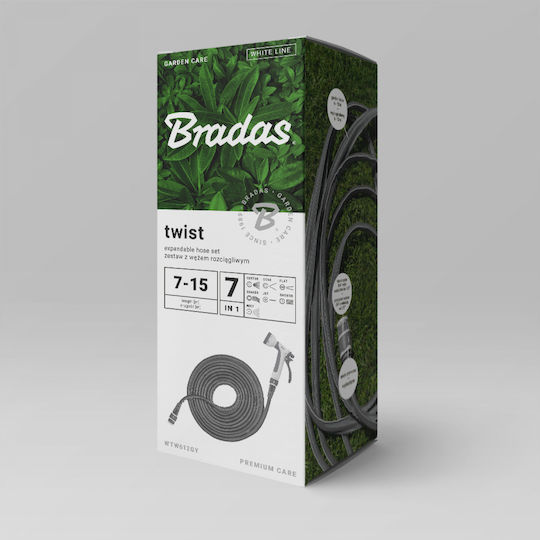Bradas Λάστιχο Ausziehbar Elektrische Gitarren WTW715GY 3/4" 15m