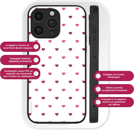 Θήκη Sonique Heart Series Oppo A80 5g Λευκό 01