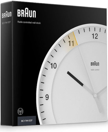 Braun Bc17w-dcf Wanduhr Weiß