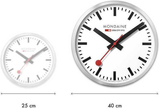 Mondaine Wall Clock Metallic Rose Gold Ø40cm