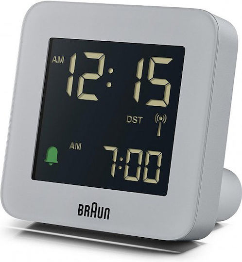 Braun Επιτραπέζιο Ψηφιακό Ρολόι με Ξυπνητήρι & Ραδιόφωνο Ασημί mid-34573
