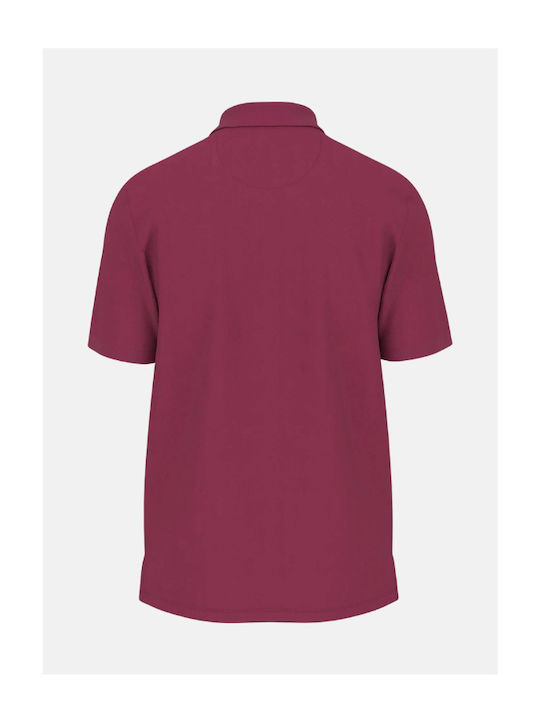 Polo Short Sleeve Blouse Dark Crimson