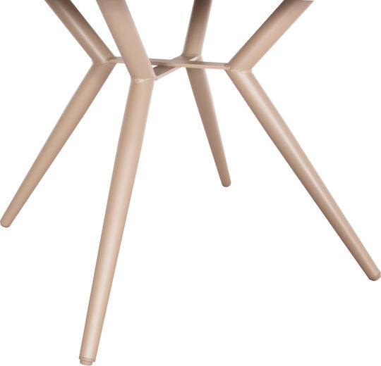 Tisch Stabil Higer Cappuccino 126x126x74cm