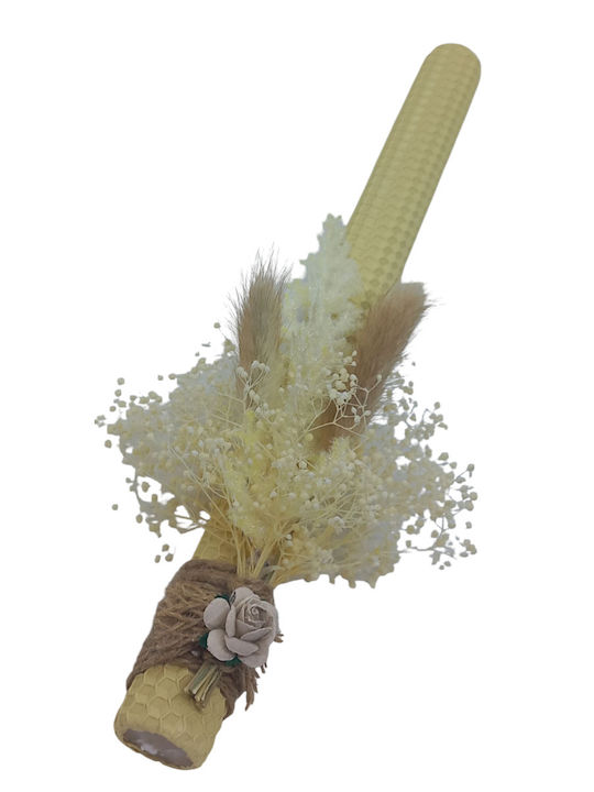 Easter Candle Round Handmade