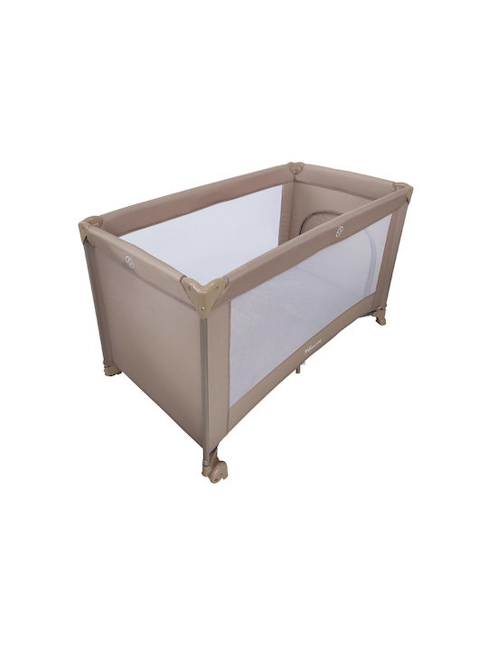 Baby Adventure Dream Παρκοκρέβατο με Στρώμα Μπεζ 120x60cm