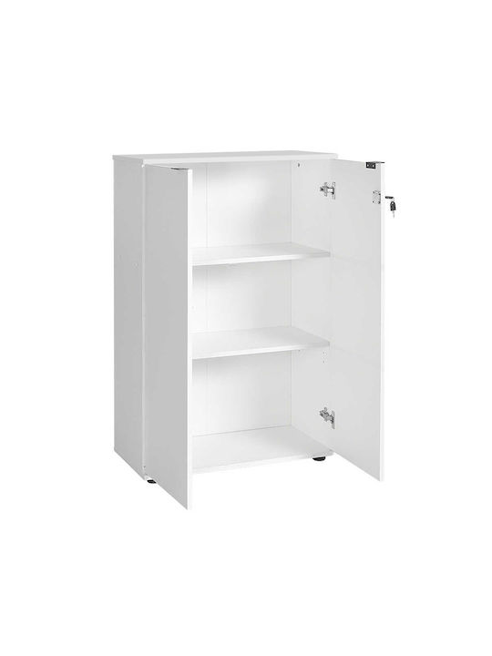 Cabinet de Birou Rio cu încuietoare Alb 72x34x109cm