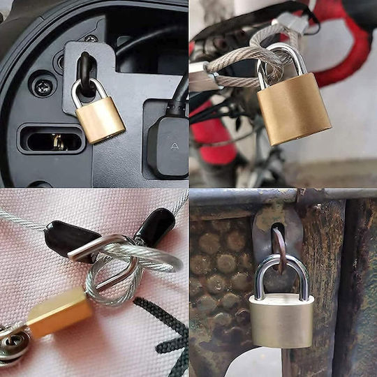 GoldRock Bronze Vorhängeschloss Messing mit Schlüssel 40mm 1Stück