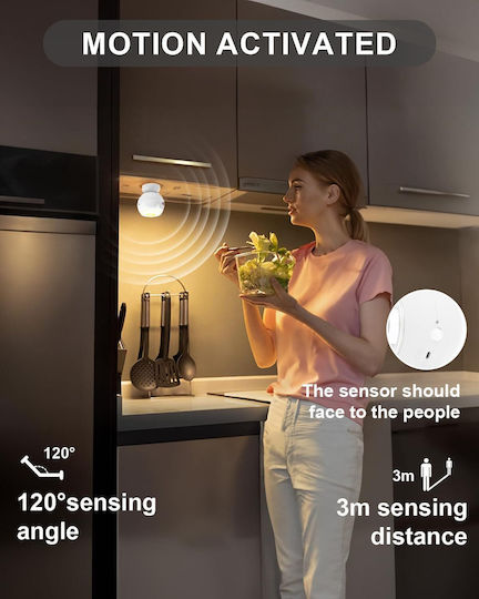 LED Emergency Light with Battery Powered, Motion Sensor and Remote Control 1pcs