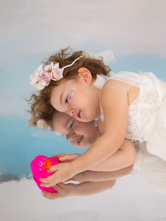 Bambolino Valentina Ecru Baptism Dress Made of Tulle