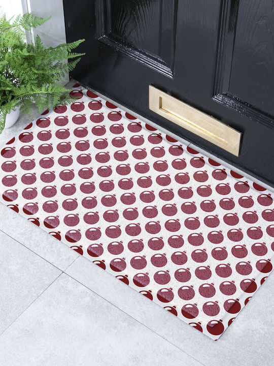 Artsy Mats Covor de Intrare Bauble Pattern Roșu 70x40buc