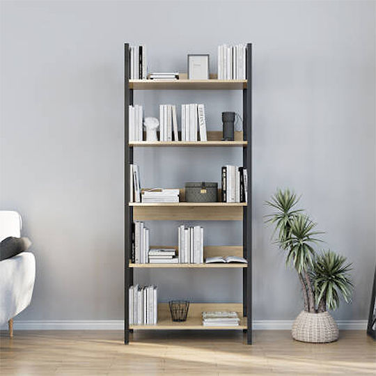 Bibliotecă Connect Florida Oak 73x35x172cm