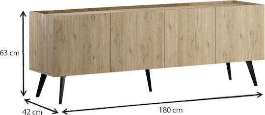 Животно помещение ТВ единица Luna Florida Oak Д180xШ41xВ62бр