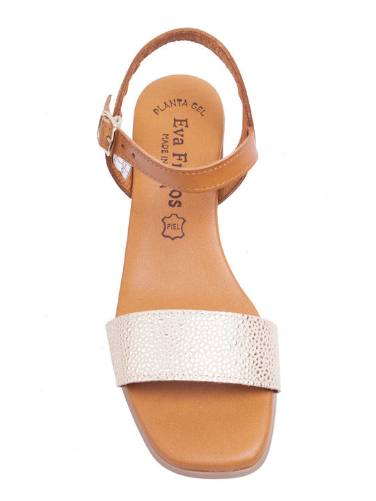 Leather Sandals Anatomic Λευκό/Ταμπά