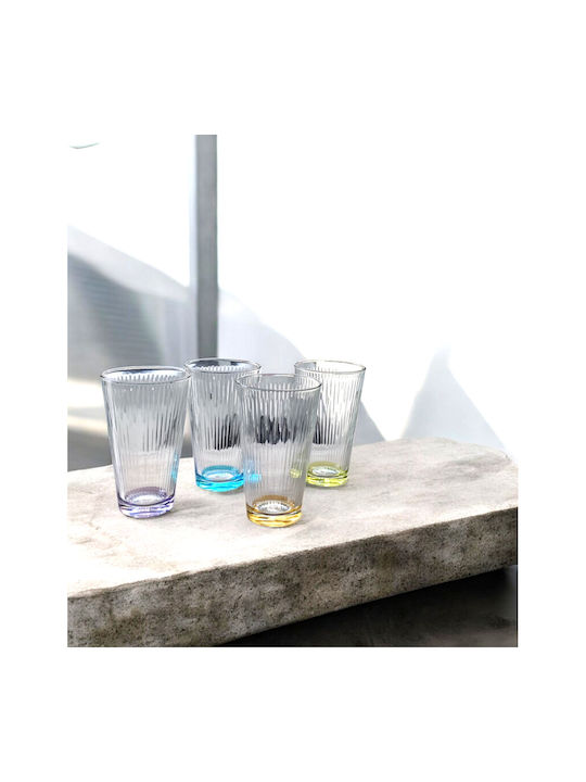 Gurallar Set de pahare pentru apa din Sticlă în Culoarea Verde 325ml 6buc