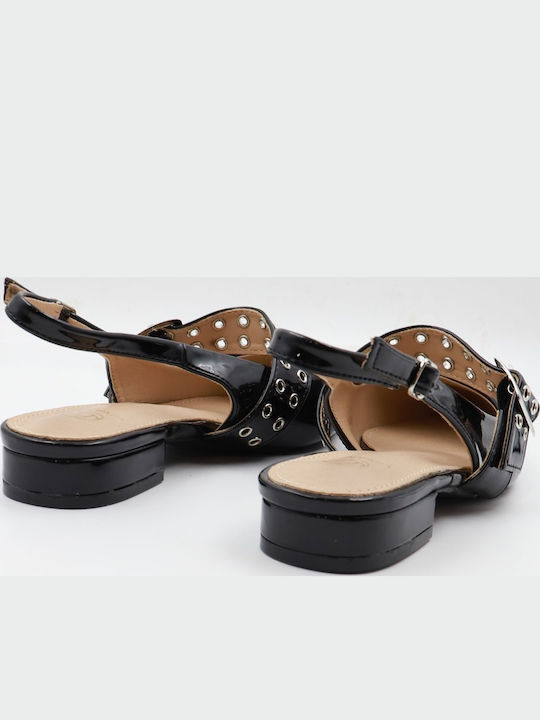 Pumps mit Riemchen Schwarz