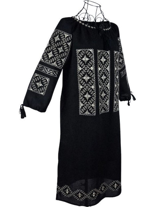 Midi Damenkleid Schwarz