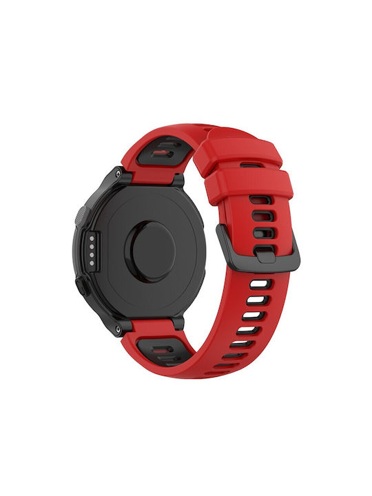 Best Accessories Silicone Strap Two-color Red Black Garmin Forerunner 220 230 235 620 630 735xt