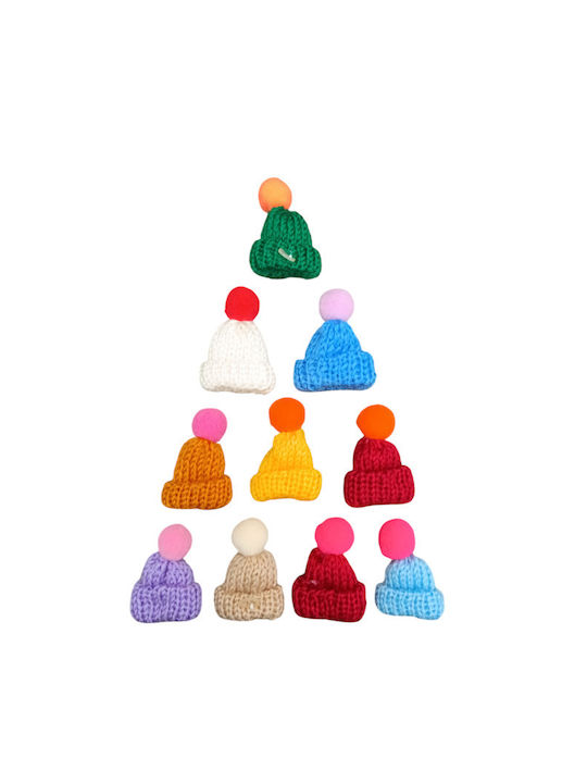 Hair Clips Woolen Beanie Various Colors 5cm 1pc 0000005402