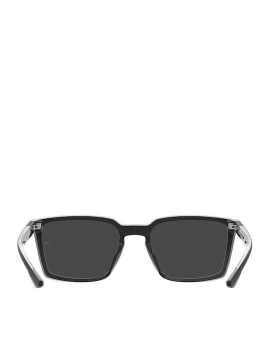 Under Armour Unisex Sunglasses with Black Plastic Frame and Black Lens UASPORTATE-7C5M9-57