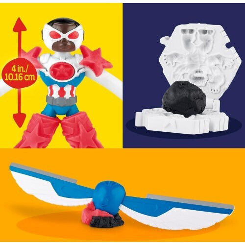 Hasbro Play-Doh Plasticină Set De Joc Captain America Pentru 3+ Ani 3 Buc