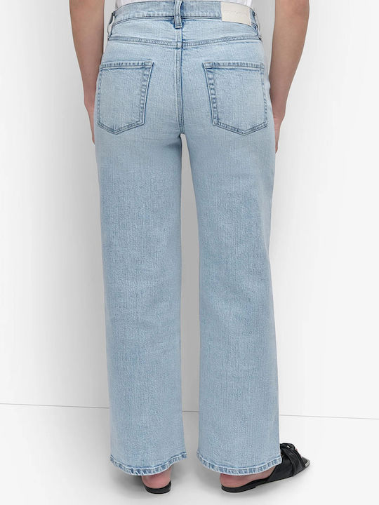 Hoch tailliert Damenjeans Light Blue