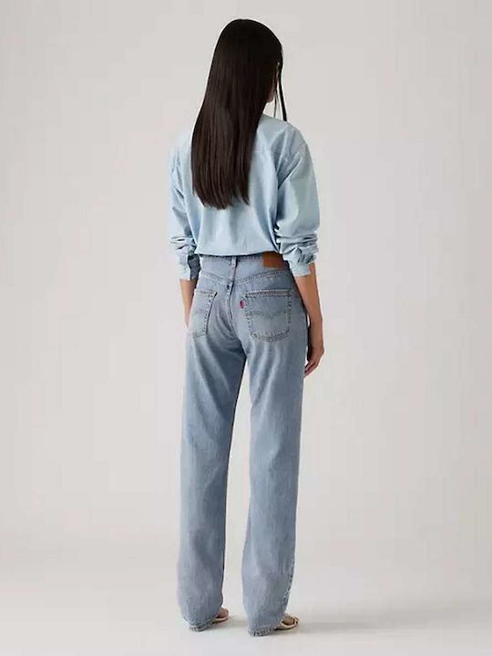 501® Γυναικείο Jean Παντελόνι Καμπάνα Medium Wash Blue
