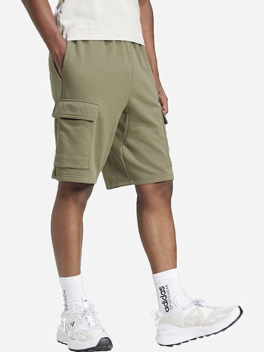 Essentials Feel Cozy French Terry Cargo Ανδρική Βερμούδα Cargo Πράσινη