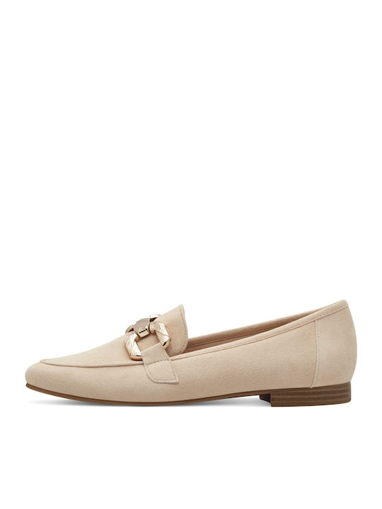 Women's Moccasins in Beige Color