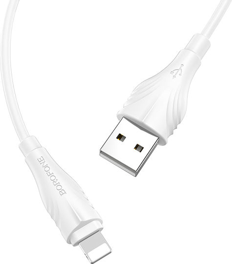 Borofone USB-A to Lightning Cable White 1m (2383)