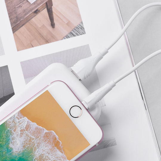 Borofone USB-A to Lightning Cable White 1m (2383)