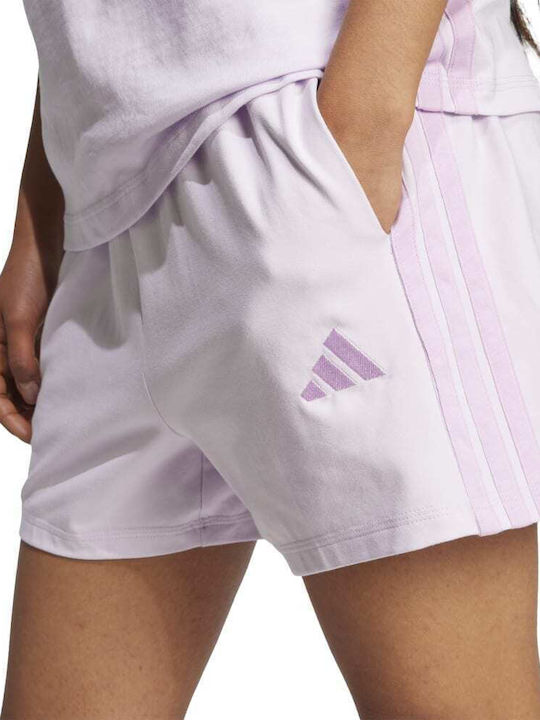 Essentials 3-Stripes Γυναικείο Αθλητικό Σορτς Ροζ