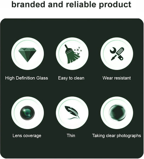 Camera Protection Tempered Glass Black for the Samsung Galaxy A36 5G