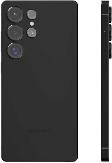 Spacecase Quickfit Προστασία Κάμερας Tempered Glass Μαύρο για το Samsung Galaxy S25 Ultra