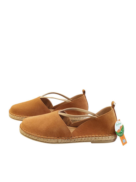 Women's Suede Espadrilles Tabac Brown