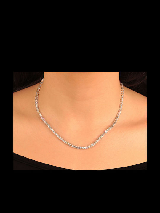 Jeweltude Κολιέ Ριβιέρα από Ασήμι
