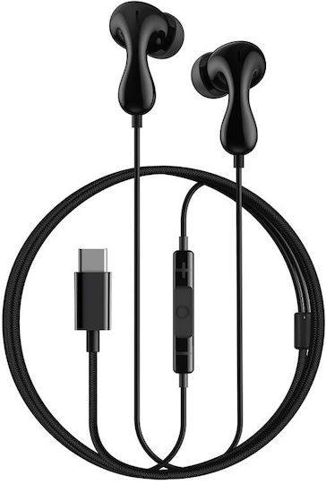 Baseus Encok Cz20 In-Ear Freisprecheinrichtung Kopfhörer mit Stecker USB-C Schwarz